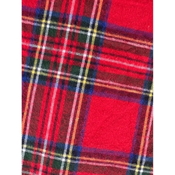 L.L.Bean Women's Red Plaid Button-Up Flannel Shirt Relaxed Fit L 100% Cotton - Picture 6 of 9